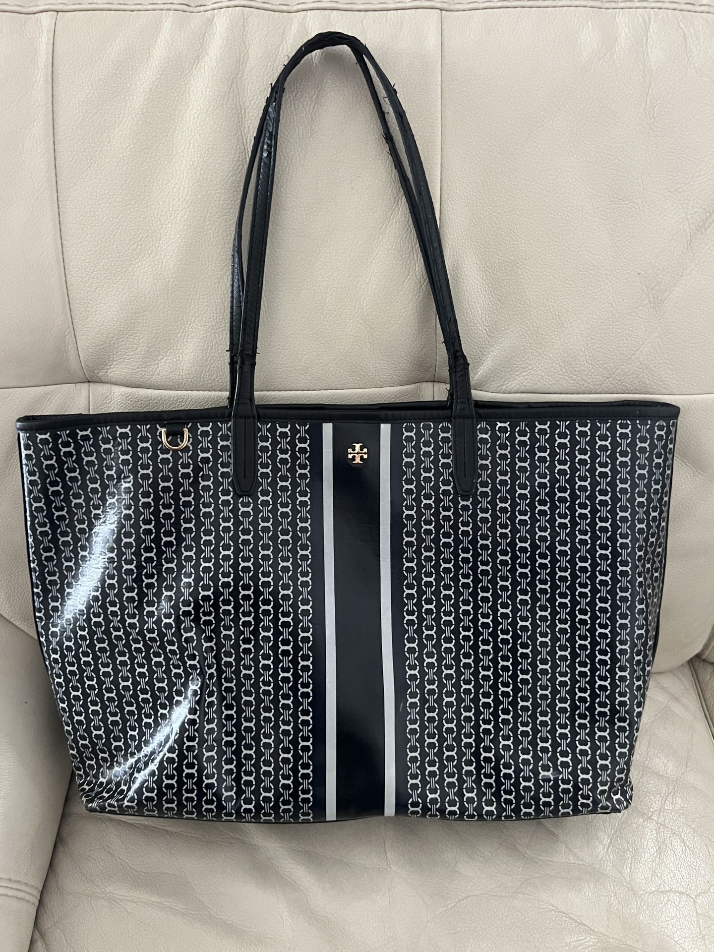 Tory Burch Gemini Link Tote Black