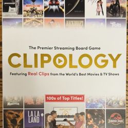 Clipology Game - The Premier Streaming Trivia Board Game Featuring Real Clips From The World's Best Movies & TV Shows