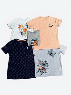 Lot Of 5 Boys T Shirts Size 6 And 6/7