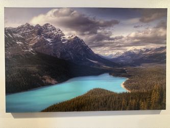 Trademark Fine Art Peyto Lake by Pierre Leclerc Canvas Wall Artwork, 30 by 47-Inch