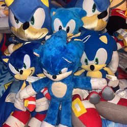 Sonic Plushie Lot