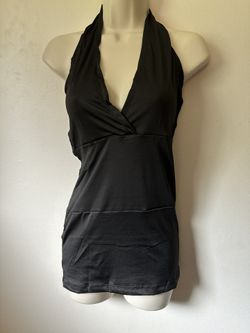 Elegant Black Halter Dress
