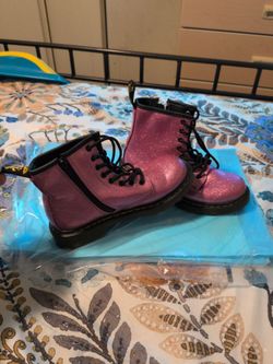 DrMartin, size: usa1, sparkling pink, girls boots