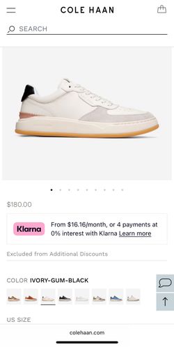 NEW Cole Haan Men's Grandprø Crossover Sneaker - 9.5 Wide