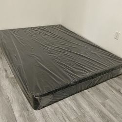 Queen Box Spring | Heavy-Duty Wood & Steel Construction | Factory Sealed, Never Used | Low Profile & Standard | Delivery Available