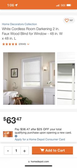 Faux Wood Blinds 48x48 $50 OBO