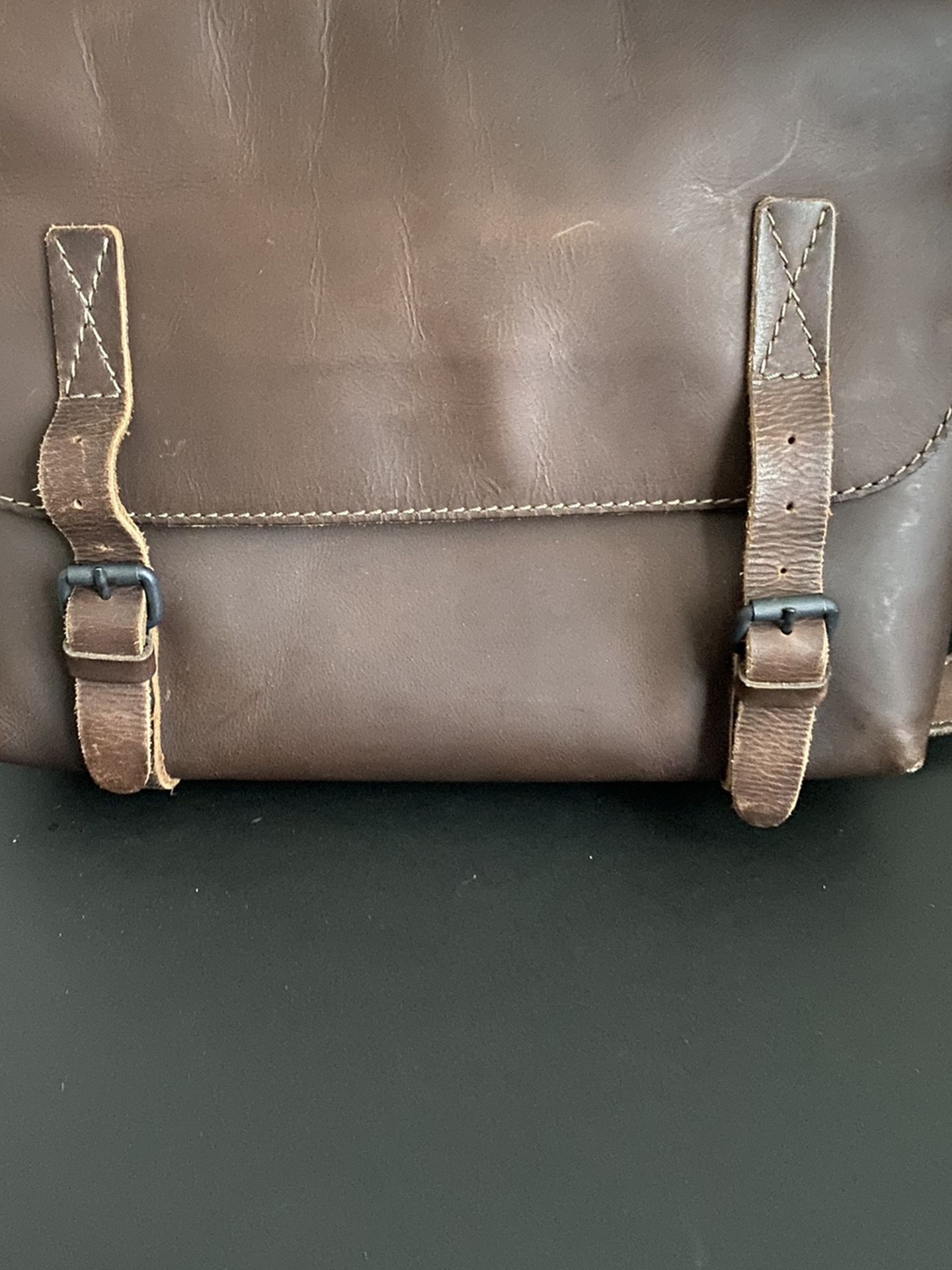 Leather Book Bag/post Bag