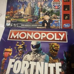 NEW MONOPOLY GAMES — HERE and NOW  & FORTNITE