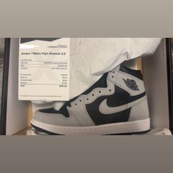 Men’s (US 7) Air Jordan 1 Retro High OG Shadow 2.0 Black/Lt Smoke Grey-White