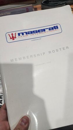 Vintage Maserati Paperwork And Magazines