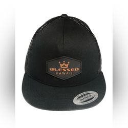 Blessed Hex Trucker Black Snapback Hat