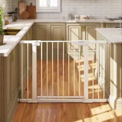29.7-46" Baby Gate for Stairs, Dog Gate for the House