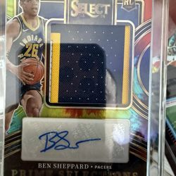 2023 Select Basketball Ben Sheppard Tie Dye /25 RPA 