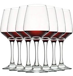 🚨 SELLING FAST! C CREST Wine Glasses Set of 8, 12oz Lead-Free Glasses – $20 FIRM