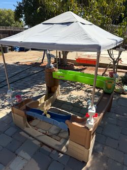 Step2 Kids Sandbox with Canopy and Water Play