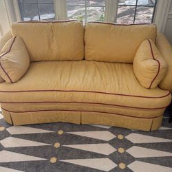 Yellow Upholstered Sofa