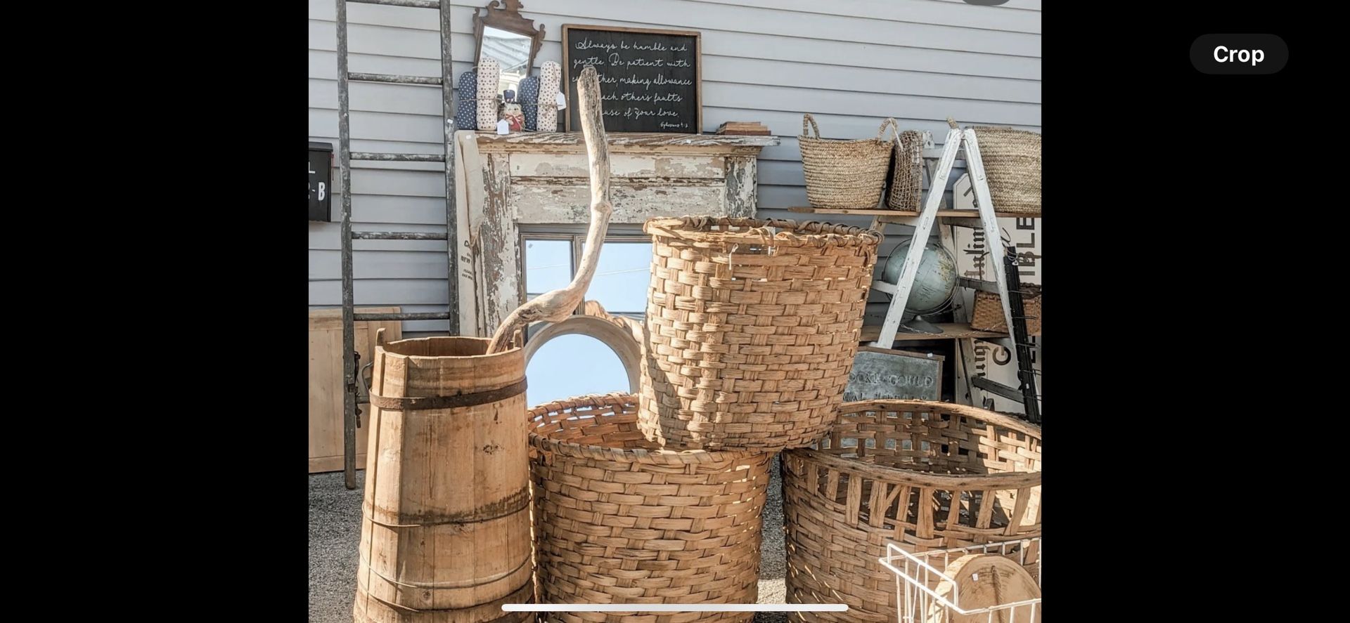 French Antiques- baskets,decor, Mantels