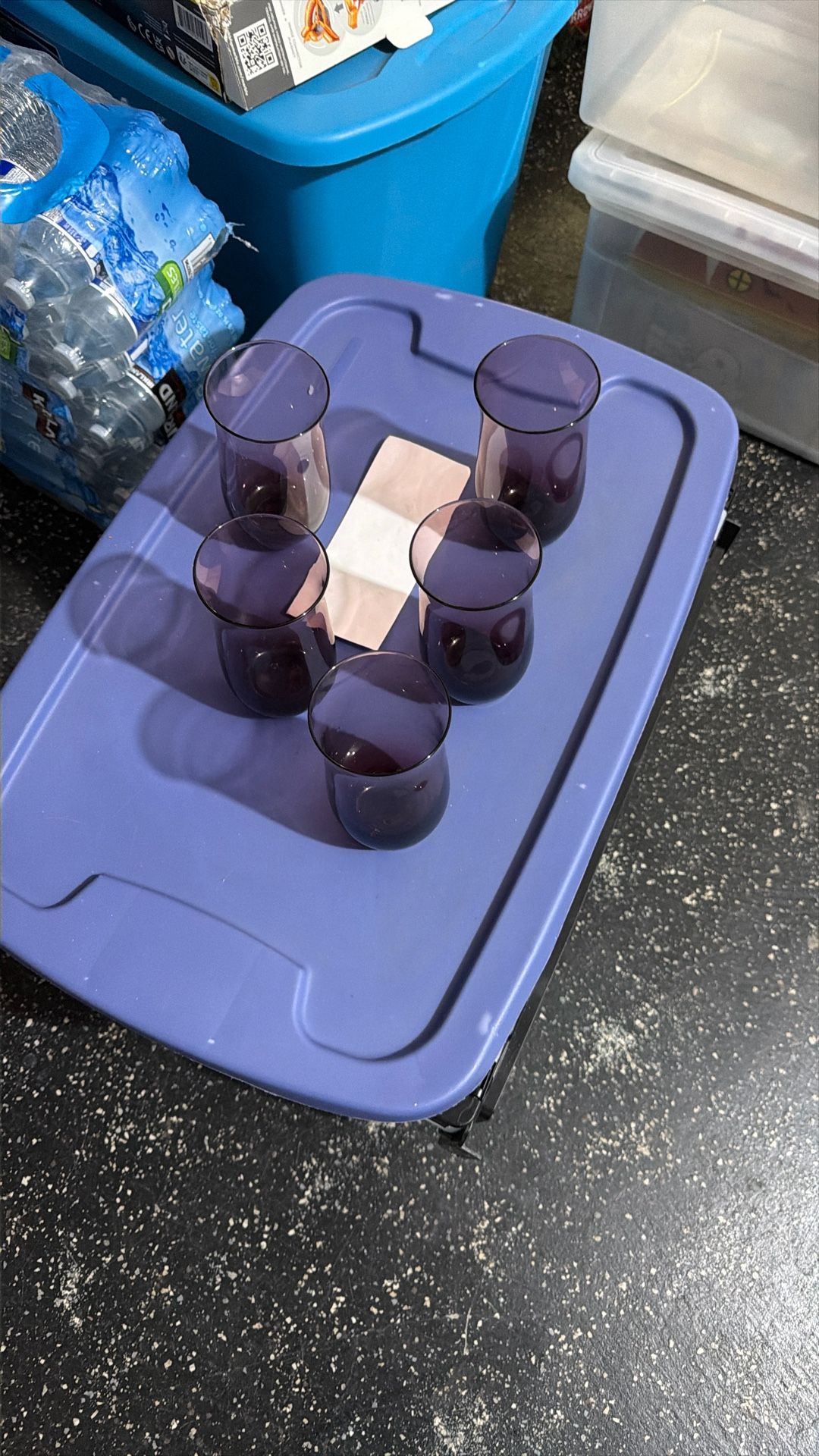 Purple Water Glassware $7 For 5