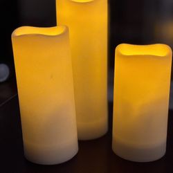 Flameless Candles 3 Sizes Waterproof