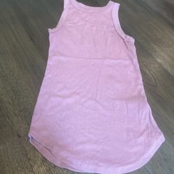 A New Day mauve tank top size small Ribbed Stretchy Round Neckline