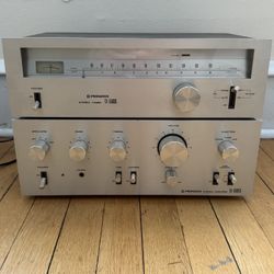 Pioneer SA-7500II Stereo Amplifier & TX-5500II Stereo Tuner 1976