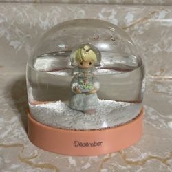 Precious Moment December Globe