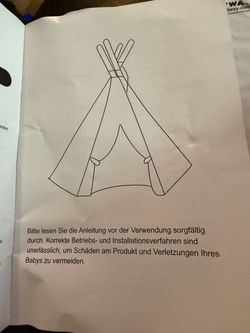 Kids tan tent