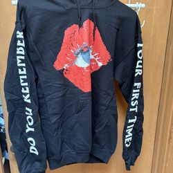 $80 MSRP NEW The Kid LAROI Hoodie - Lips -  XL - Black