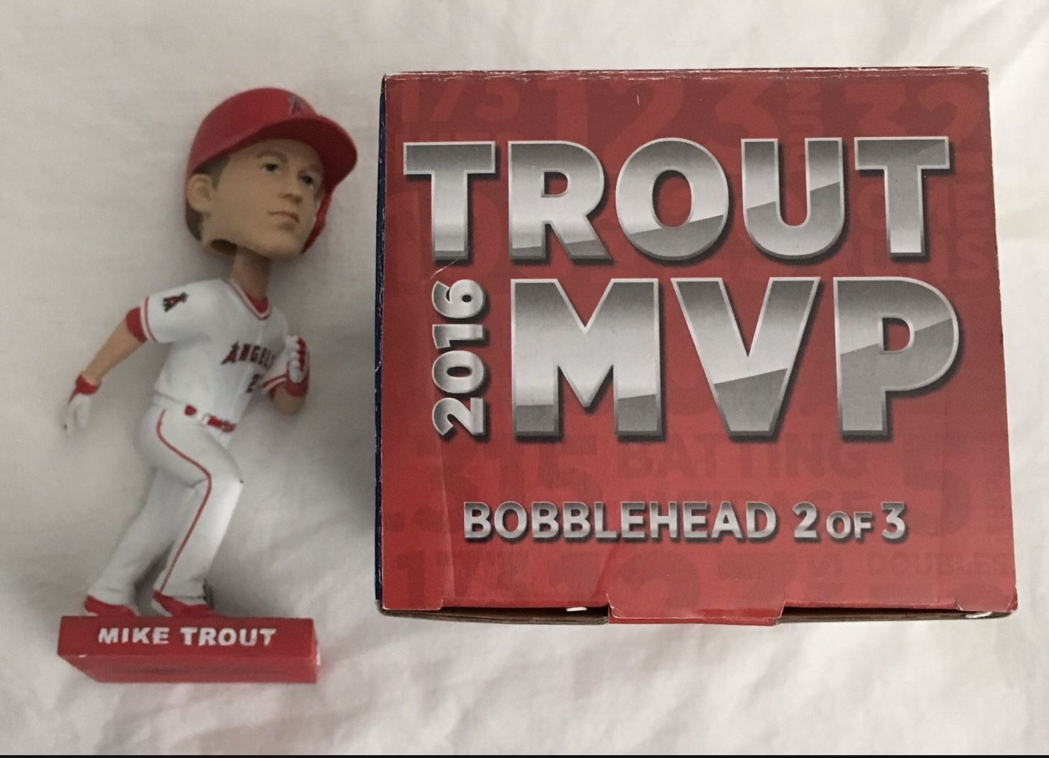 LA anaheim angels baseball MIKE TROUT MVP bobblehead doll #2 of 3 - new in box