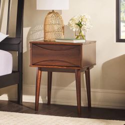 New Mid Century Modern Nightstand or Side Table