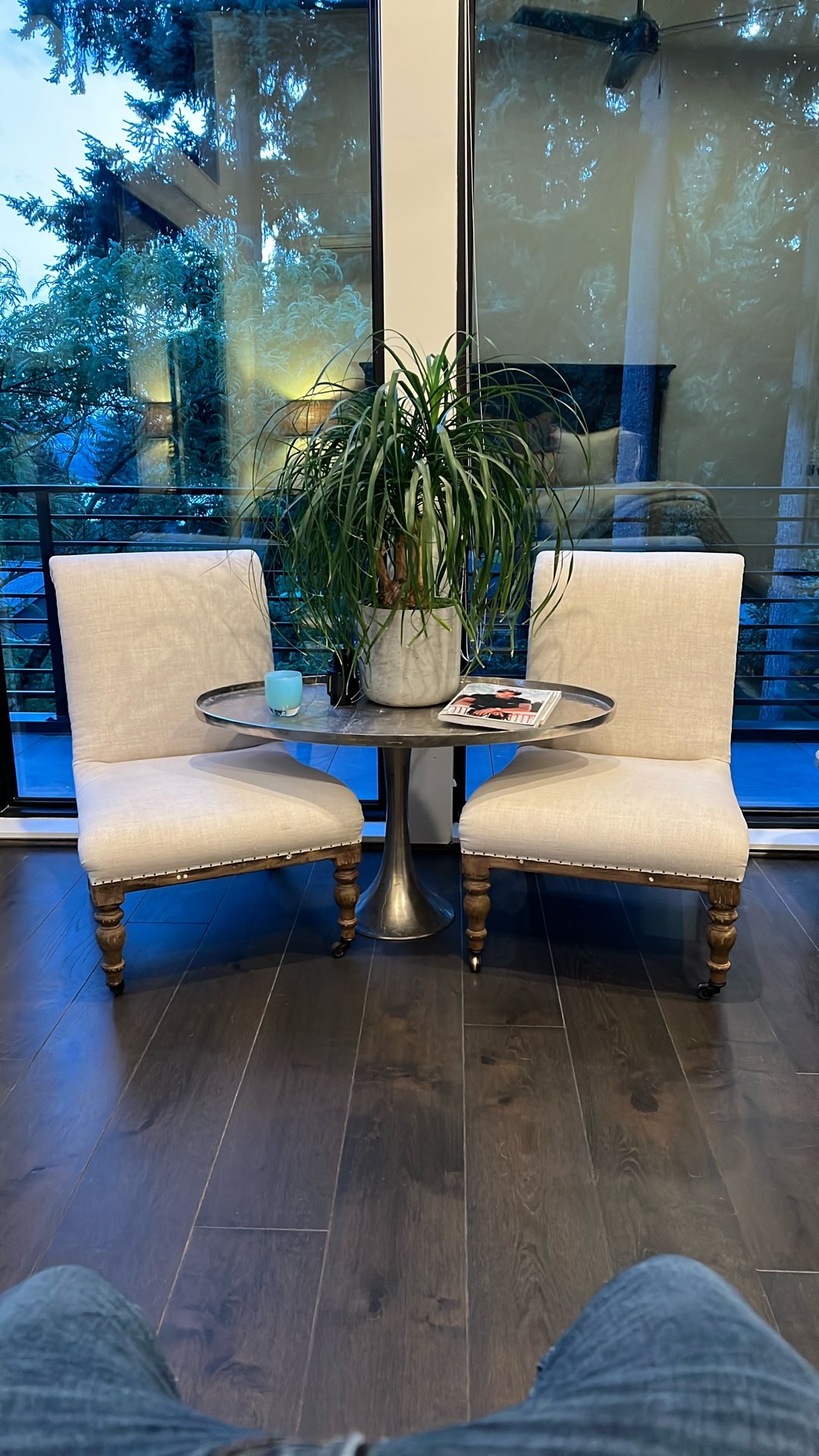 Restoration Hardware Slipper Chairs