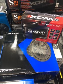 Db drive Wdx1000.1. And kicker Cvx12