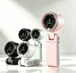 Portable Handheld Turbofan, 5-Speed Powerful USB Rechargeable Personal Fan, For Camping Outdoor Travel Beach Office Use