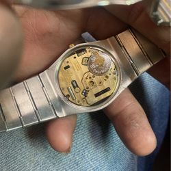 18k And Stainless Steel Omega Watch