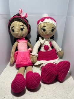 Hand made large Dolls Crochet