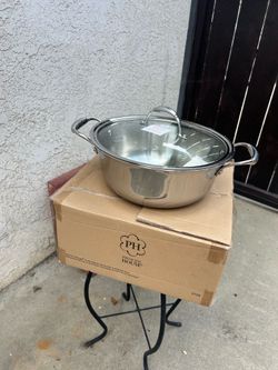 Princess House Heritage Tri-Ply Stainless Steel 6-Qt Dutch Oven