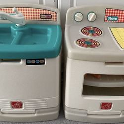 STEP2 TODDLER size Kitchen Sink/dishwasher & stove/oven Combo