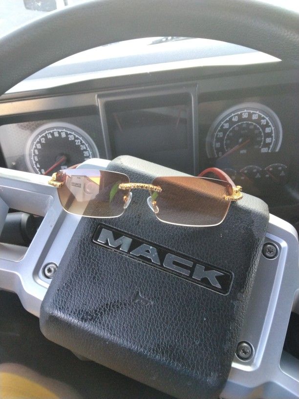 Cartier Wood Iced Out Glasses 1 Day Only