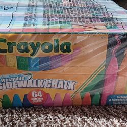 Crayola Sidewalk Washable Chalk 64 ct
