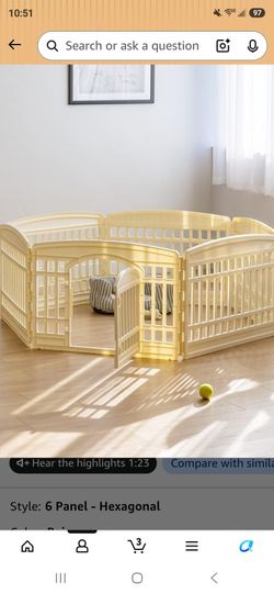 Plastic playpen