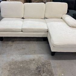 White Small Sectional New 