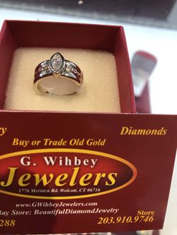 14 kt diamond ring ,custom made