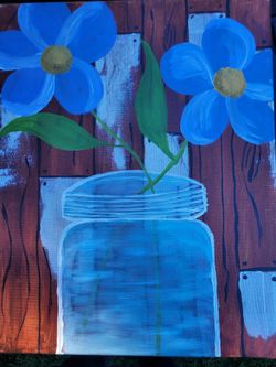 Hand panited canvas art 16x20