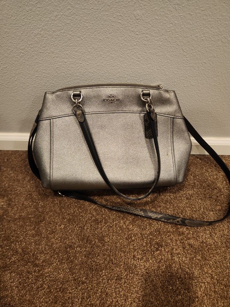 Coach Metalic Tote Bag