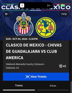 Club America Vs Chivas Ticket