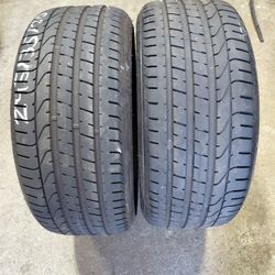 245/35ZR20 PIRELLI PZERO PAIR OF TIRES 