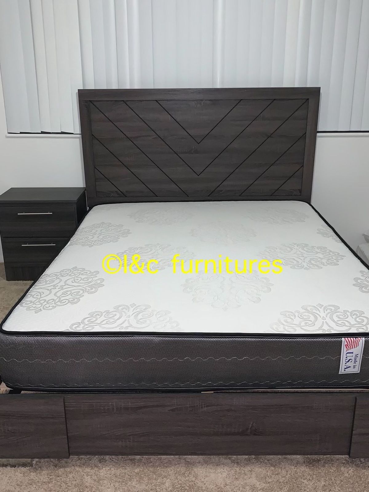  Full Size Or Queen Size Bed Frame New In The Box 📦 With Mattress Same Day Delivery
