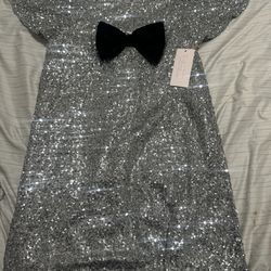 New With Tags - Girl’s Silver Sequin Dress