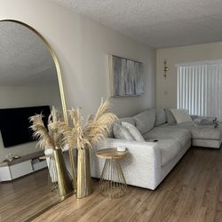 Beige Sectional Right Chaise