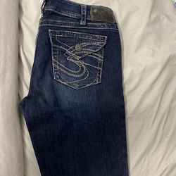 Silver Ladies Jeans